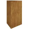 vidaXL Jardinière 50x43x75 cm acier corten