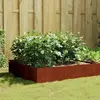 vidaXL Lit surélevé de jardin 100x100x41 cm acier corten