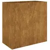vidaXL Jardinière 80x40x80 cm acier corten