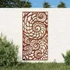 vidaXL Décoration murale de jardin 105x55 cm acier corten design coque