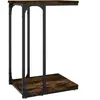 vidaXL Table d'appoint Chêne fumé 40x30x60 cm Bois d'ingénierie