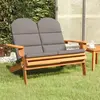 vidaXL Banc de jardin Adirondack et coussins 126 cm bois massif acacia