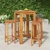 vidaXL Ensemble de bar de jardin 5 pcs bois d'acacia solide