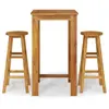 vidaXL Ensemble de bar de jardin 3 pcs bois d'acacia solide