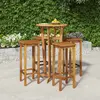 vidaXL Ensemble de bar de jardin 5 pcs bois d'acacia solide
