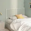vidaXL Tête de lit métal blanc 120 cm