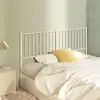 vidaXL Tête de lit métal blanc 160 cm