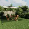vidaXL Belvédère blanc 4x4 m 180 g/m² tissu et acier