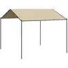 vidaXL Tente à auvent beige 4x4 m acier et tissu 362454