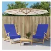 vidaXL Serviettes de plage 2 pcs bleu royal 60x135 cm tissu 400 GSM