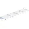 vidaXL Auvent de porte Gris et transparent 396x90 cm Polycarbonate