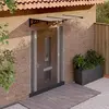 vidaXL Auvent de porte Noir 152,5x90 cm Polycarbonate