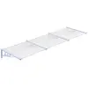 vidaXL Auvent de porte Gris et transparent 297,5x90 cm Polycarbonate