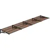 vidaXL Auvent de porte Noir 396x90 cm Polycarbonate