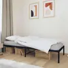 vidaXL Cadre de lit métal noir 75x190 cm