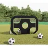 vidaXL Filet de but de football avec cible 120x80x80 cm polyester