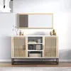 vidaXL Buffet blanc 105x30x65 cm bois d'ingénierie