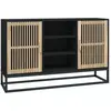 vidaXL Buffet noir 105x30x65 cm bois d'ingénierie