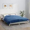 vidaXL Couverture lestée Bleu 200x220 cm 9 kg Tissu
