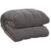 vidaXL Couverture lestée Gris 200x220 cm 9 kg Tissu
