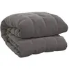 vidaXL Couverture lestée Gris 220x230 cm 15 kg Tissu