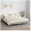 vidaXL Couverture lestée Crème clair 220x230 cm 15 kg Tissu