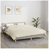 vidaXL Couverture lestée Crème clair 200x220 cm 9 kg Tissu