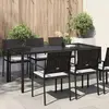 vidaXL Vidaxl Table À Manger De Jardin Marron 190x90x75 Cm Poly Rattan