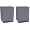 vidaXL Jardinières 2 pcs gris foncé 30x30x37 cm polypropylène
