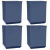 vidaXL Jardinières 4 pcs gris foncé 30x30x37 cm polypropylène