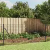 vidaXL Clôture en treillis métallique et ancrage anthracite 1,1x25 m
