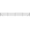 vidaXL Clôture en treillis métallique et ancrage anthracite 1,1x10 m