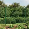 vidaXL Clôture en treillis métallique avec bride vert 2,2x10 m