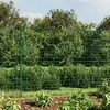 vidaXL Clôture en treillis métallique et piquet d'ancrage vert 1,6x25m
