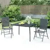 vidaXL Table de jardin anthracite 110x80x72 cm Treillis d'acier