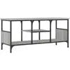 vidaXL Meuble TV sonoma gris 100x35x45 cm bois d'ingénierie et fer