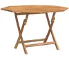 vidaXL Table pliable de jardin 110x110x75 cm bois massif de teck 362617