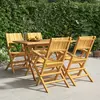 vidaXL Ensemble à manger de jardin 5 pcs Bois de teck massif