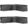 vidaXL Housses de salon de jardin en forme de L 2 pcs 20 oeillets