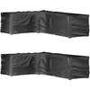 vidaXL Housses de salon de jardin en forme de L 2 pcs 18 oeillets