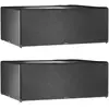 vidaXL Housses de salon de jardin 2 pcs 16 oeillets rectangulaire