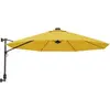 vidaXL Parasol mural jaune 290 cm
