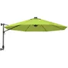 vidaXL Parasol mural avec LES pomme verte 290 cm