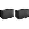 vidaXL Housses de balancelle 2 pcs 12 oeillets 215x150x130/150 cm PE