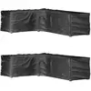 vidaXL Housses de salon de jardin en forme de L 2 pcs 16 oeillets