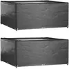 vidaXL Housses de salon de jardin 2 pcs 16 oeillets 205x205x90 cm carré