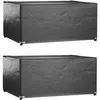 Housses Salon De Jardin2pcs 8oeillets 180x135x80cm Rectangulaire Vidaxl