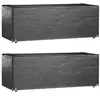 Housses Salon De Jardin 2pcs 8oeillets 192x82x65cm Rectangulaire Vidaxl
