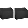 vidaXL Housses de banc de jardin 2 pcs 8 oeillets 160x70x70/88 cm PE