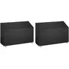 vidaXL Housses de banc de jardin 2 pcs 8 oeillets 190x70x70/88 cm PE
